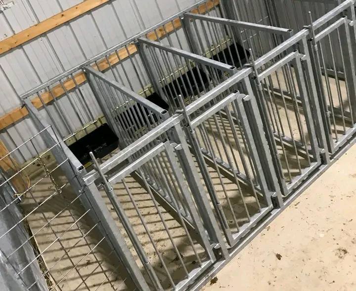 Glavanized feeder pens