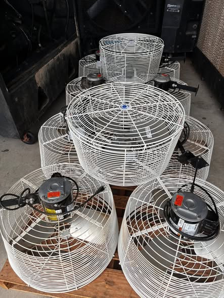 High-quality basket-style barn fans