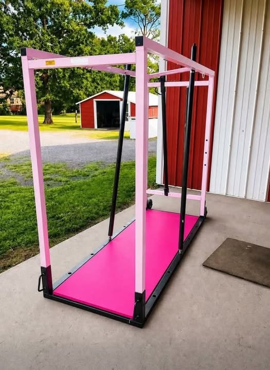Custom Pink powder coated Chute 